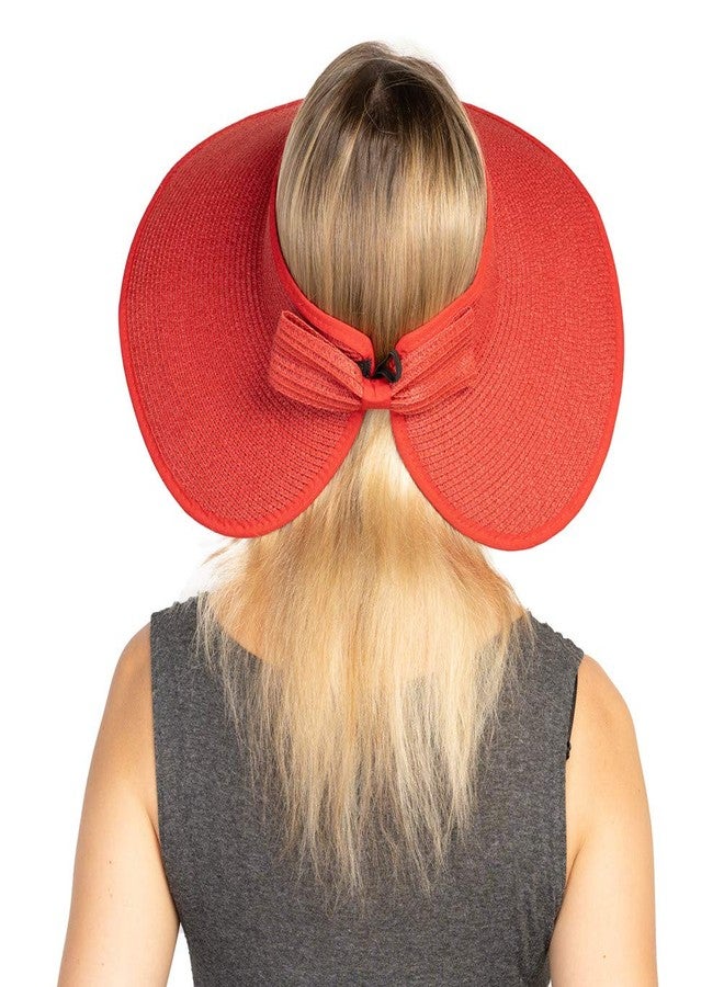 UOUDIO Sun Visor Hats Summer Wide Brim Clip on Beach Adjustable Large Brim Cap Golf Hat for Women… - Image 4